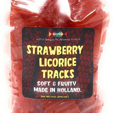 Strawberry Licorice Tracks 11oz Bag