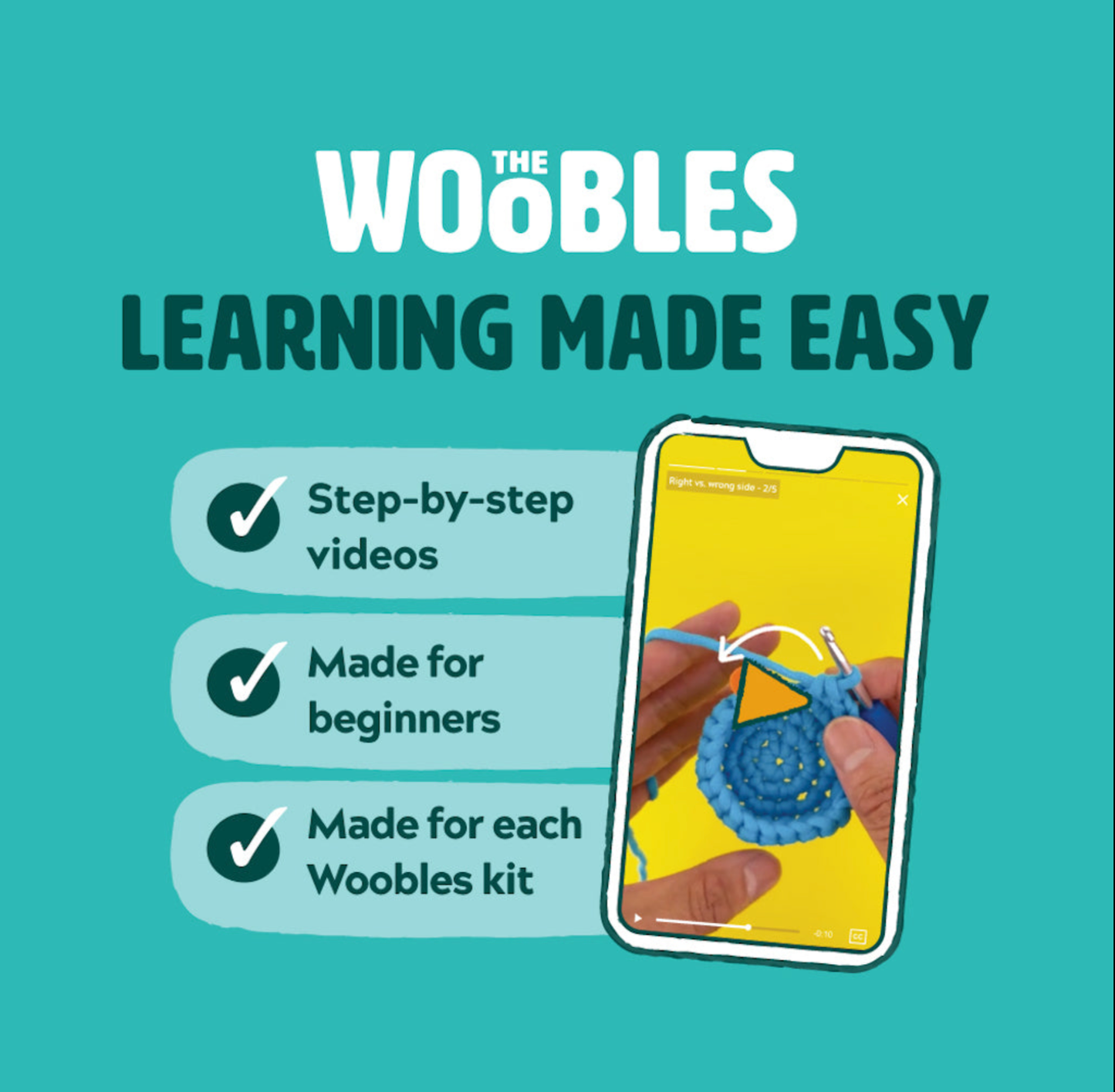 NEW // The Woobles - Hello K*tty® Beginner Crochet Kit