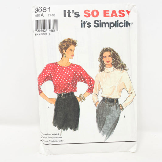 Simplicity 8971 Sewing Pattern - Top (16-24)