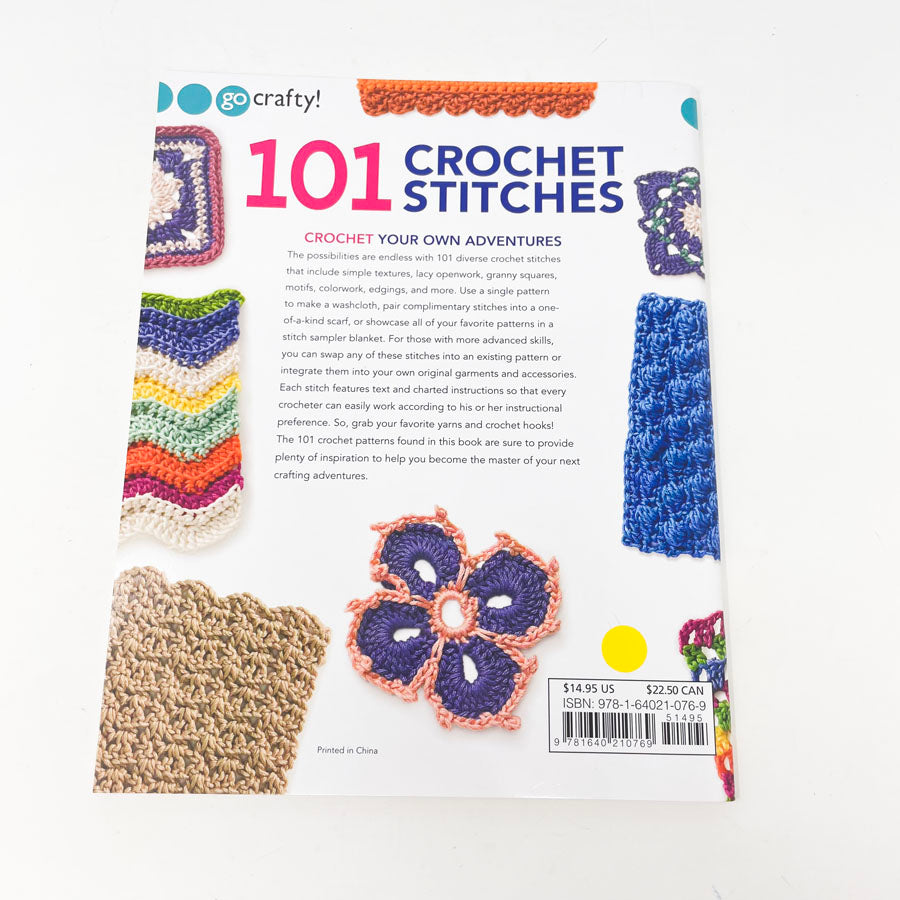 Go Crafty - 101 Crochet Stitches Book