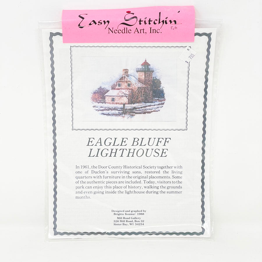 Door County - Eagle Bluff Lighthouse Cross Stitch Pattern