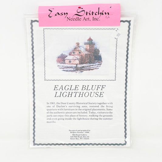 Door County - Eagle Bluff Lighthouse Cross Stitch Pattern