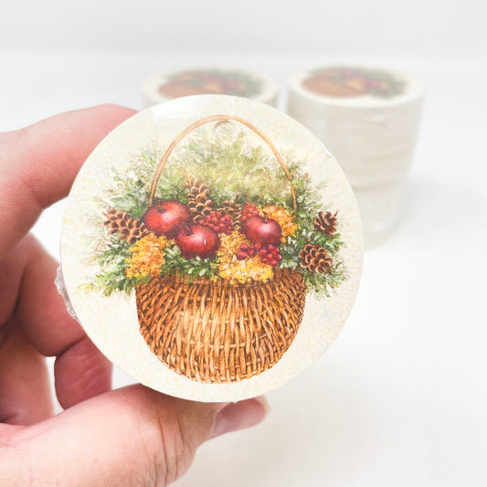 Winter Basket - 100 Round Gift Tags (6-012)