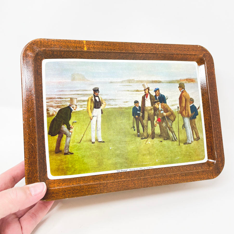 Vintage Golf Ball Gift Tin with Art