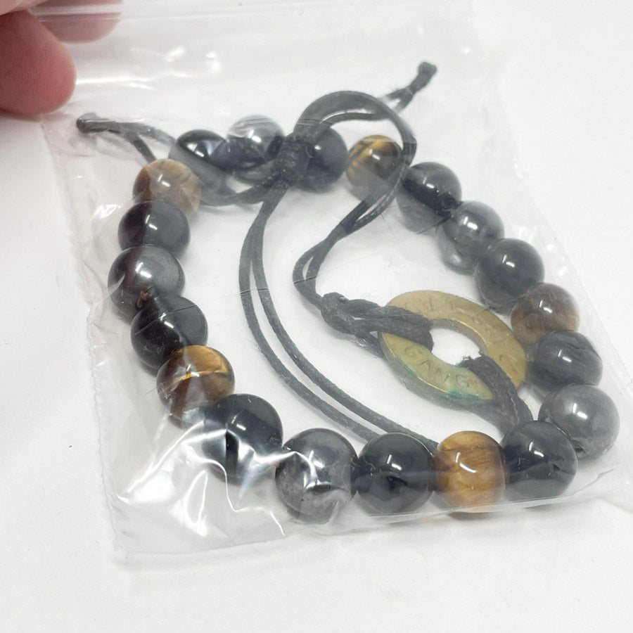 Black Stone/Metal Bracelet Mix