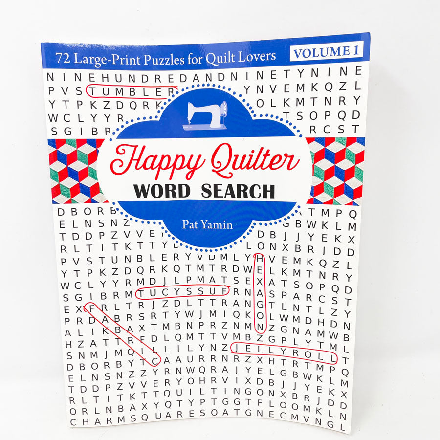 "Happy Quilter Word Search" by Pat Yamin