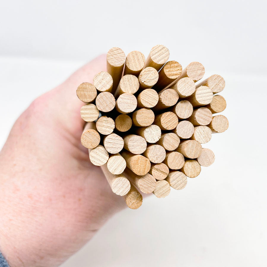 Bundle of Wood Dowels