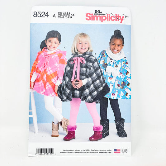 Poncho 8524 - Simplicity Sewing Pattern (S-L)