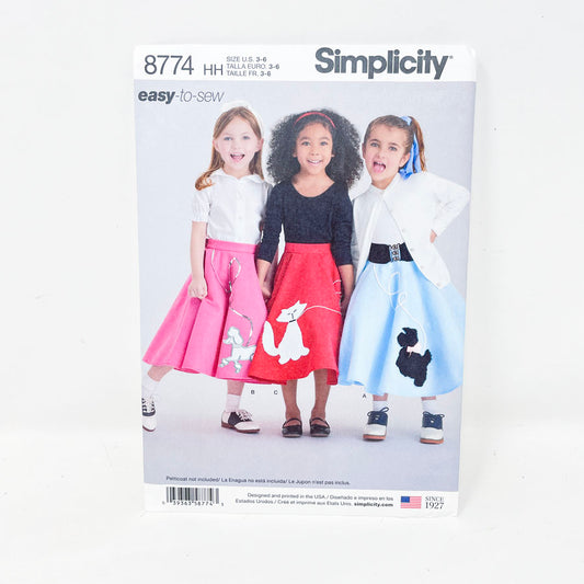 Skirt 8774 - Simplicity Sewing Pattern (3-6)