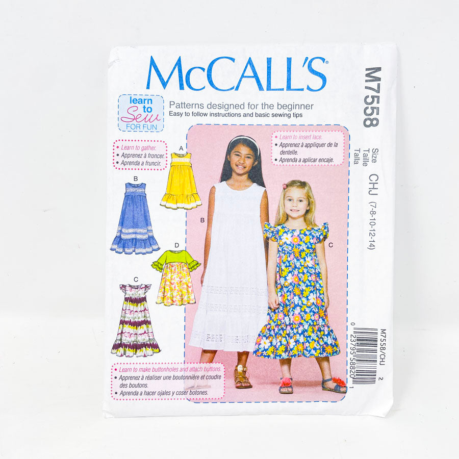 Dress M7558 - McCall's Sewing Pattern (7-14)