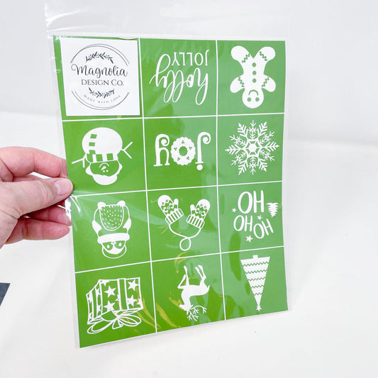 Magnolia Design Co. Christmas Minis Stencils