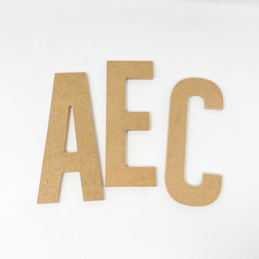 9" MDF Letter