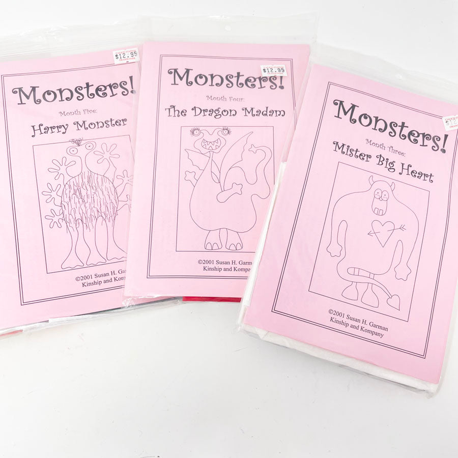 Quakertown Quilts Monsters Quilt Patterns and Applique Fabrics