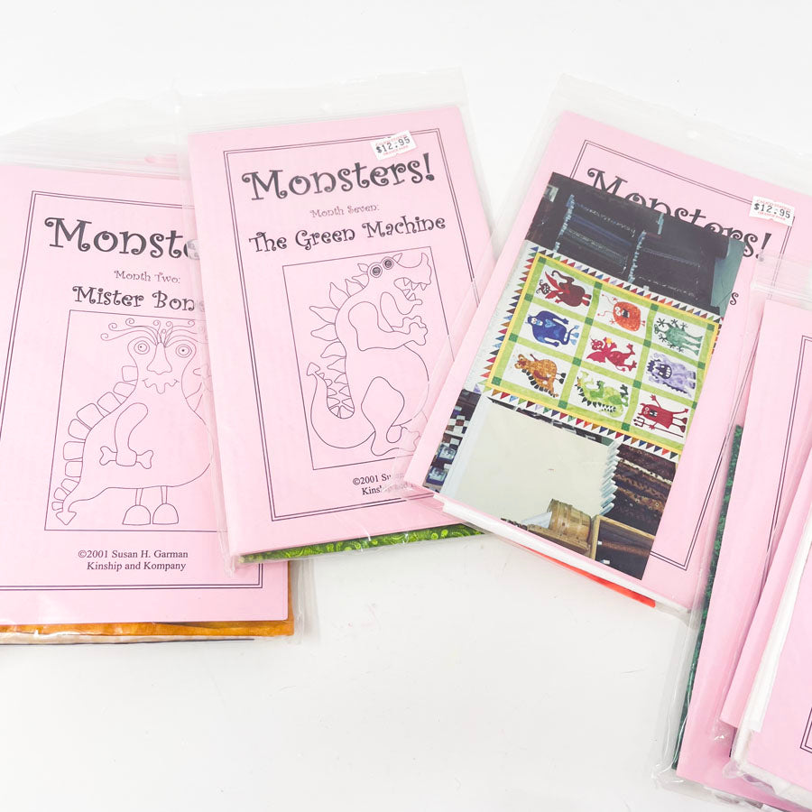 Quakertown Quilts Monsters Quilt Patterns and Applique Fabrics