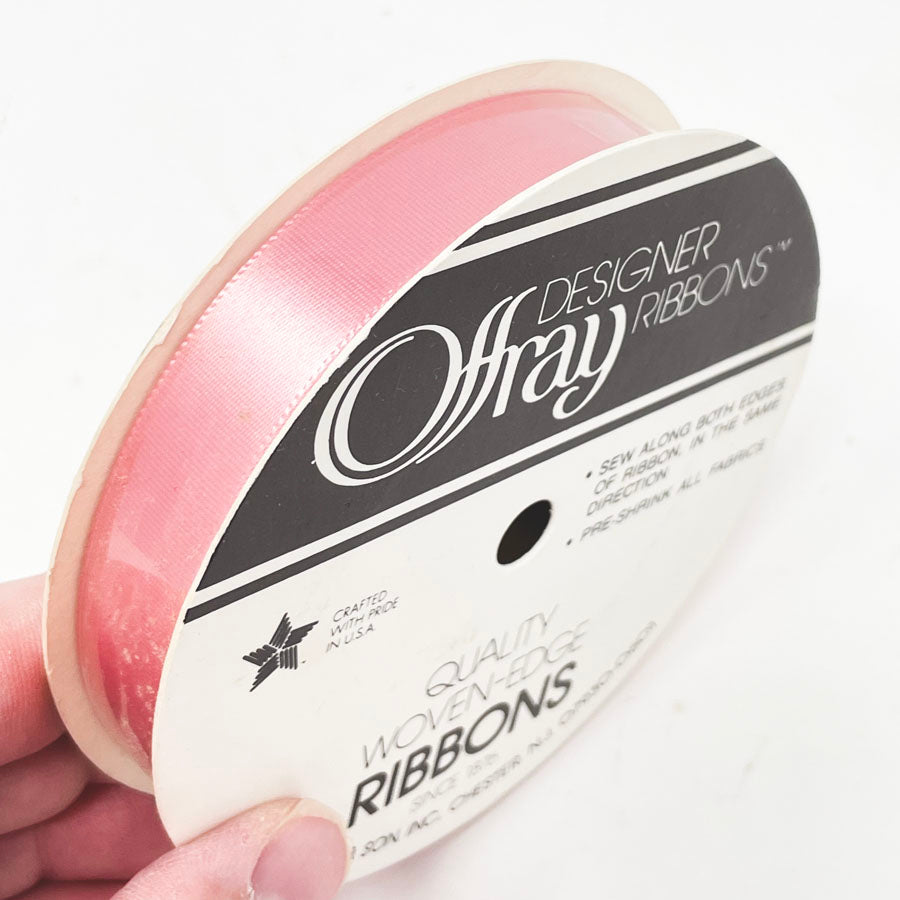 Offray Woven-Edge Ribbons - Dusty Rose