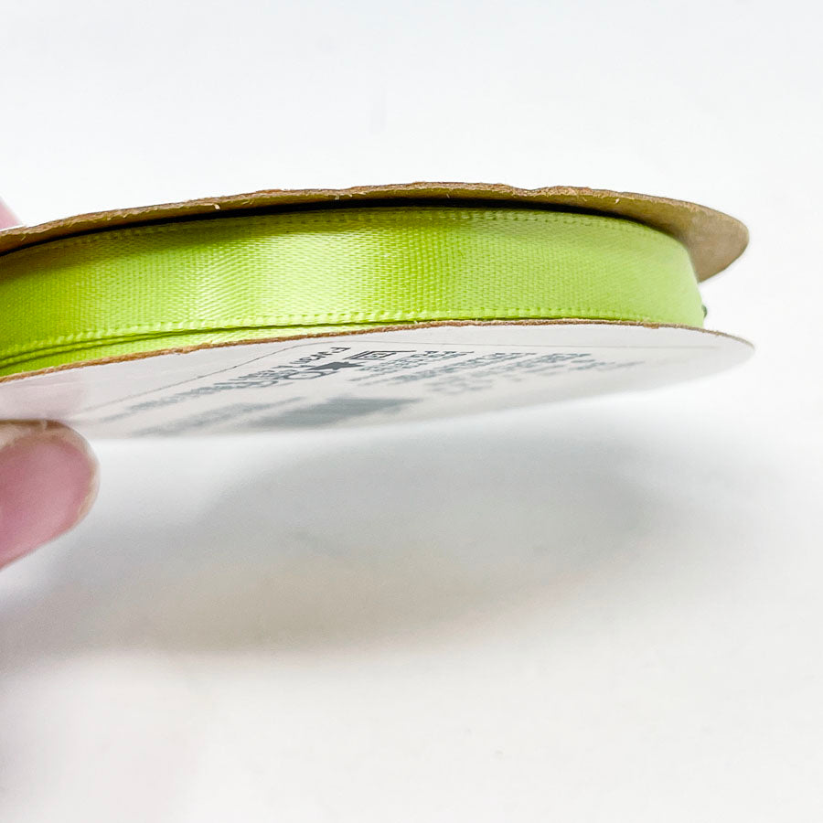 Offray Satin 3/8" Ribbon - Lime Green