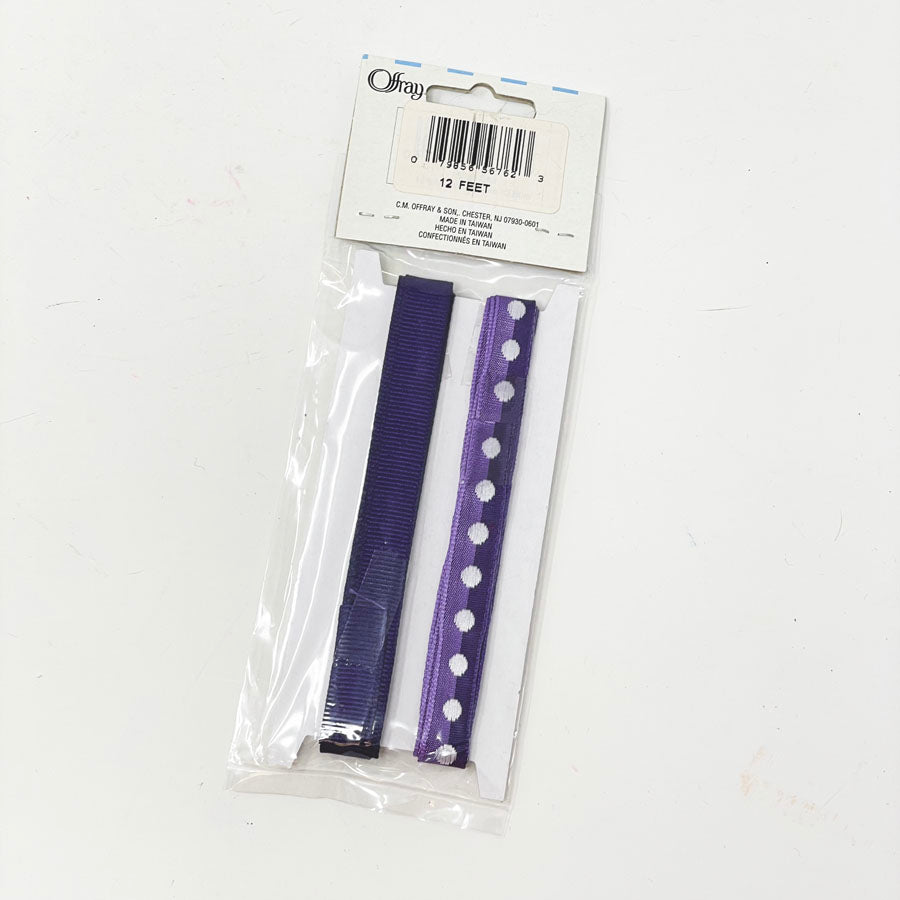 Offray Ribbon Ties - Purple