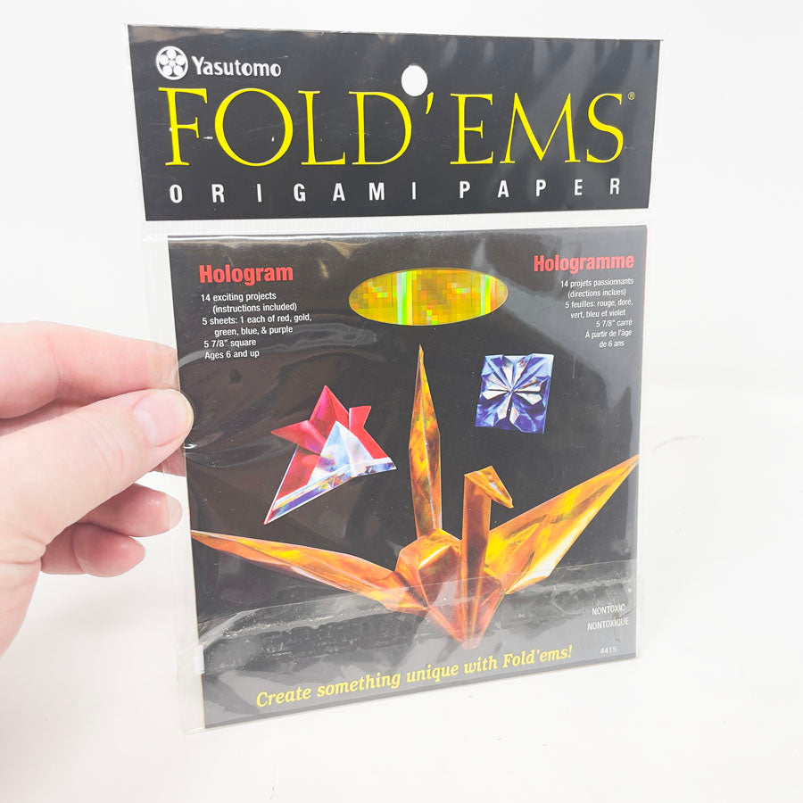 Yasutomo Fold 'Ems Hologram Origami Paper