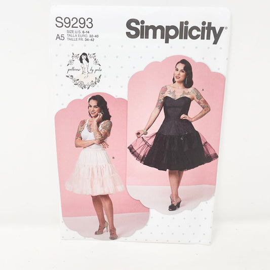 S9293 Petticoat Pattern (6-14)- Simplicity Patterns by Gertie - 2021