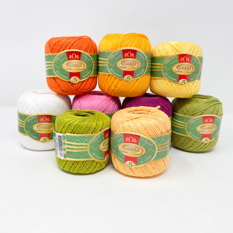 Omega Crochet Thread No. 5 100% Cotton