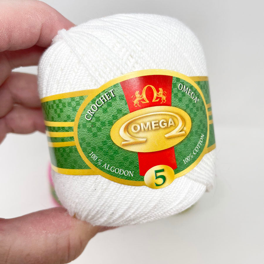 Omega Crochet Thread No. 5 100% Cotton