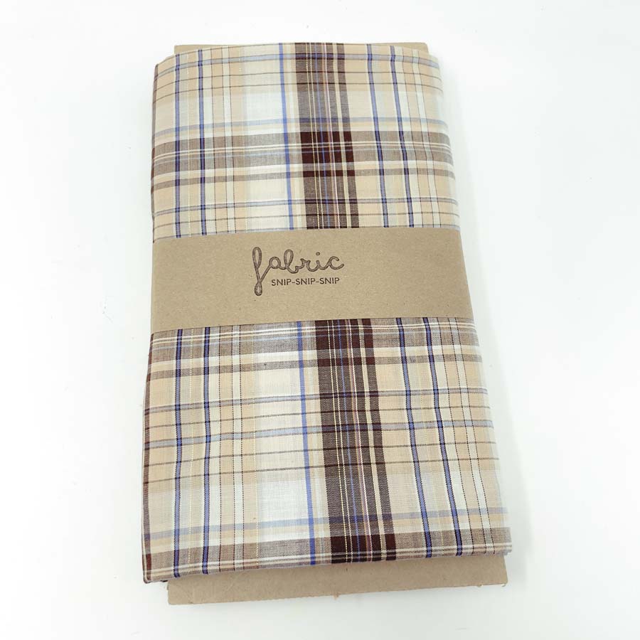 Coffee Plaid Lightweight Fabric