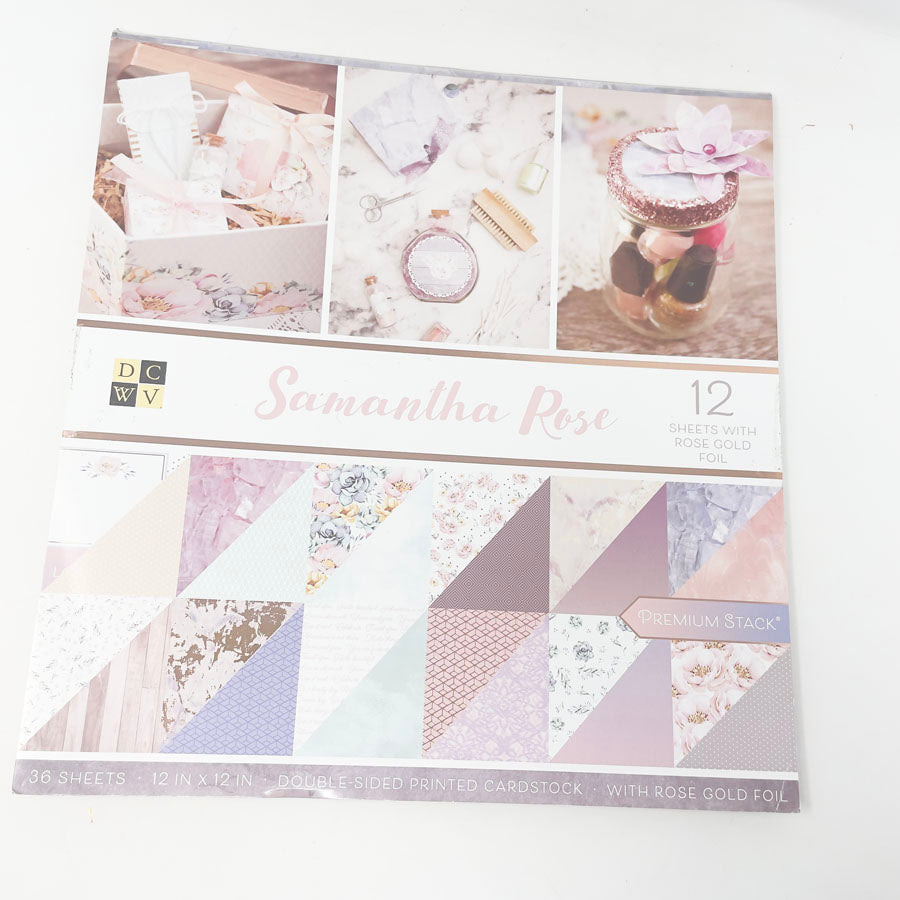 Samantha Rose - DCWV 12" x 12" Paper Pad