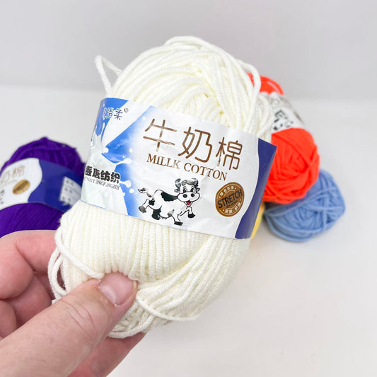 Milk Cotton Stretch Yarn