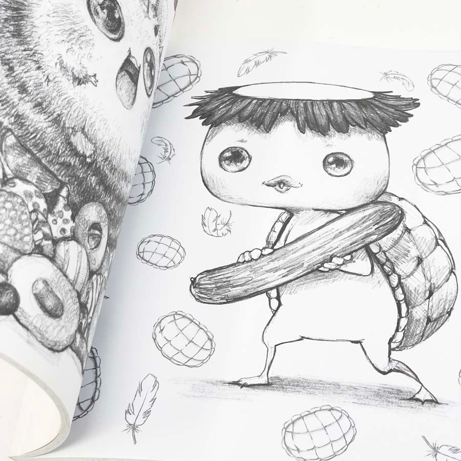 Pop Manga Cute and Creepy Coloring Book by Camilla d'Errico