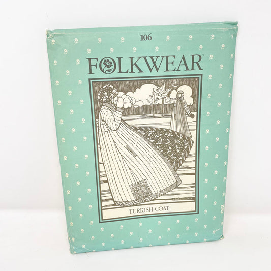 Vintage Folkwear Turkish Coat Sewing Pattern 106