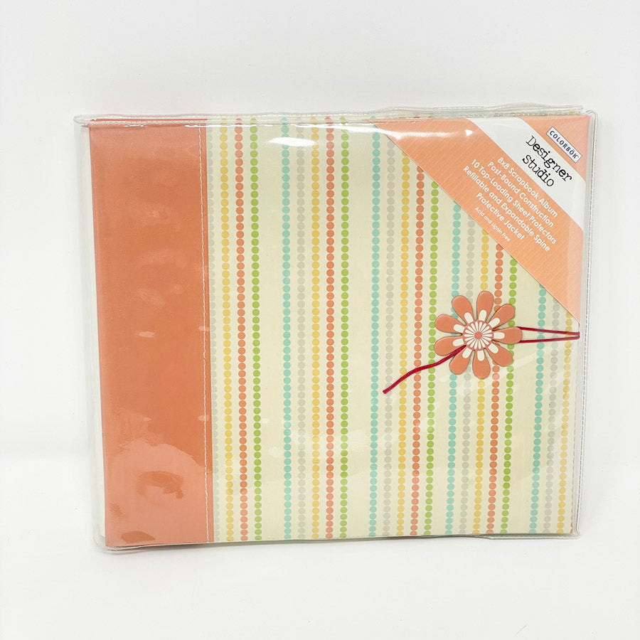 Colorbok Scrapbooking Album 8" x 8" -  Peach