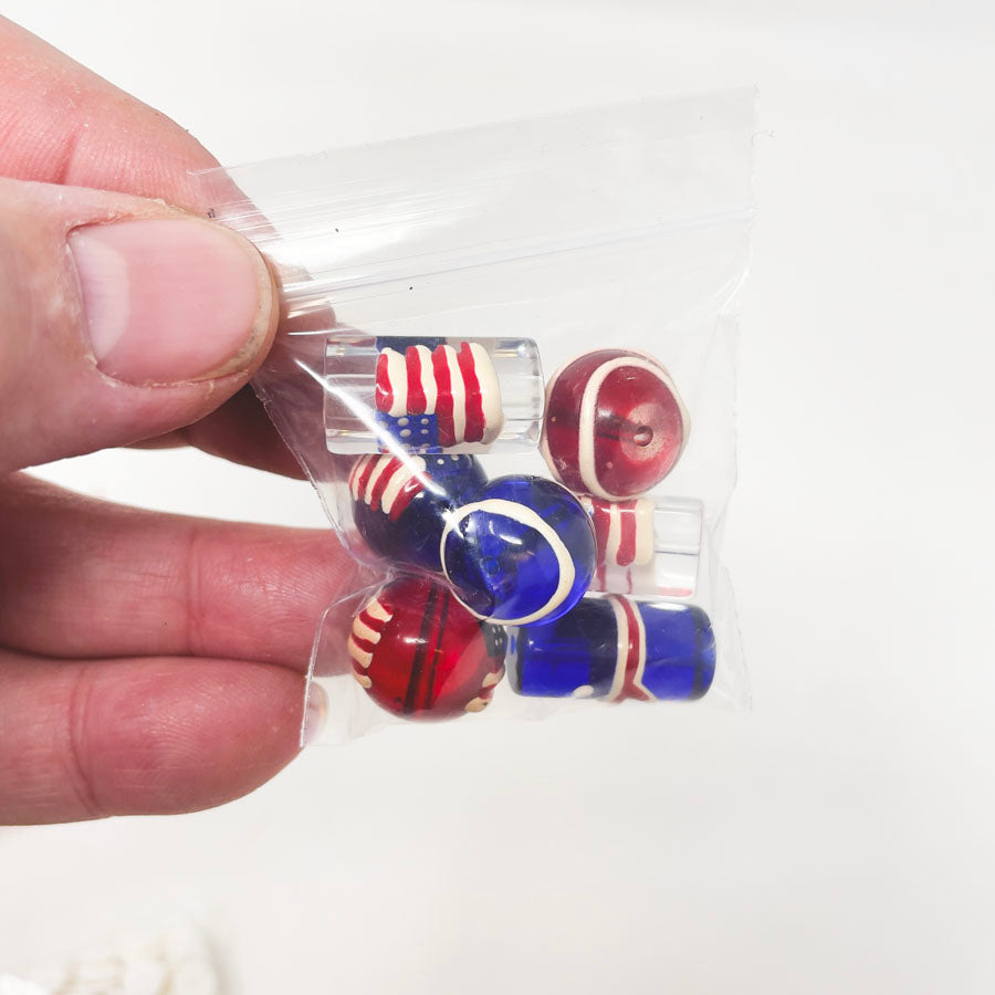 US Flag Beads