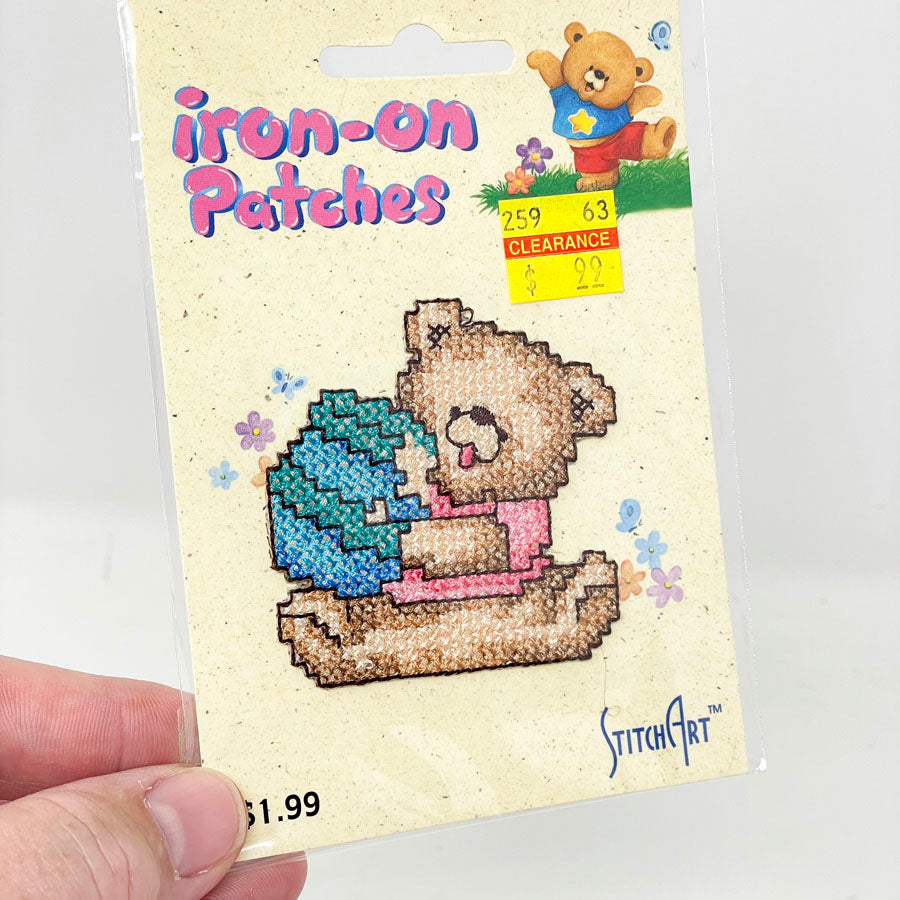 Stitch Art Iron-On Bear Patch