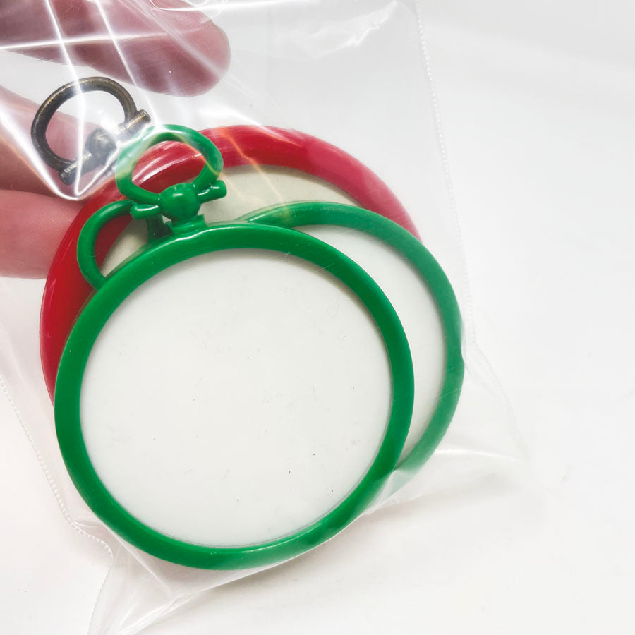 Christmas Needlework Ornament Hoops