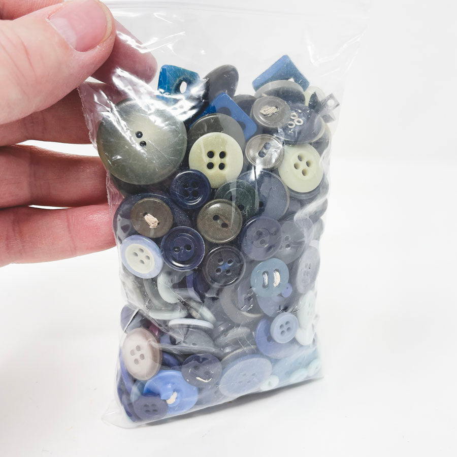 Vintage Buttons--Bag of Blues