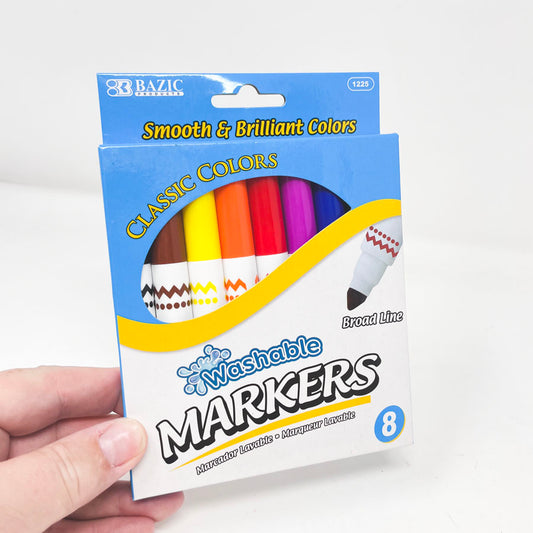 Bazic Washable Markers 8 ct