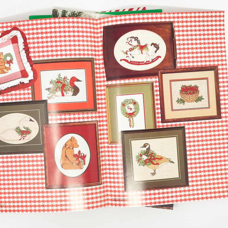 Vintage Cross Stitch Pattern - 1980s - Country Christmas Bundle (4)