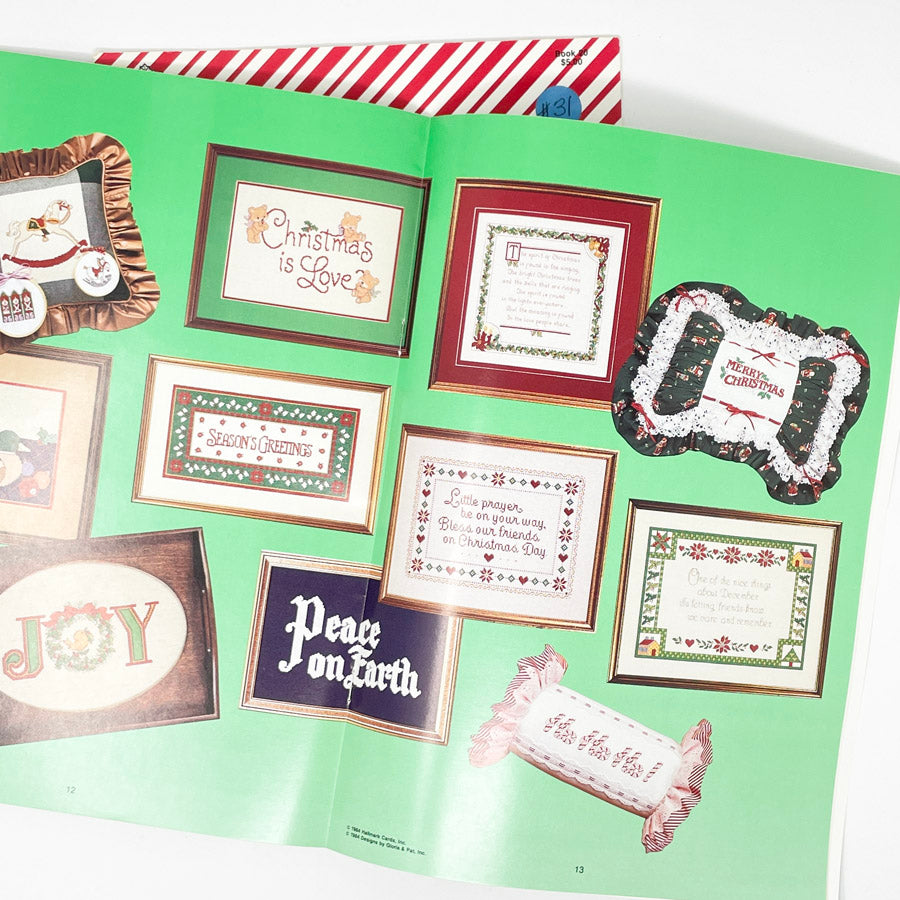 Vintage Cross Stitch Pattern - 1980s - Country Christmas Bundle (4)