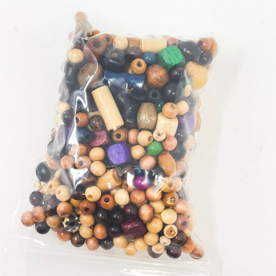 Bagged Bead Blend - Small Wood Asst.