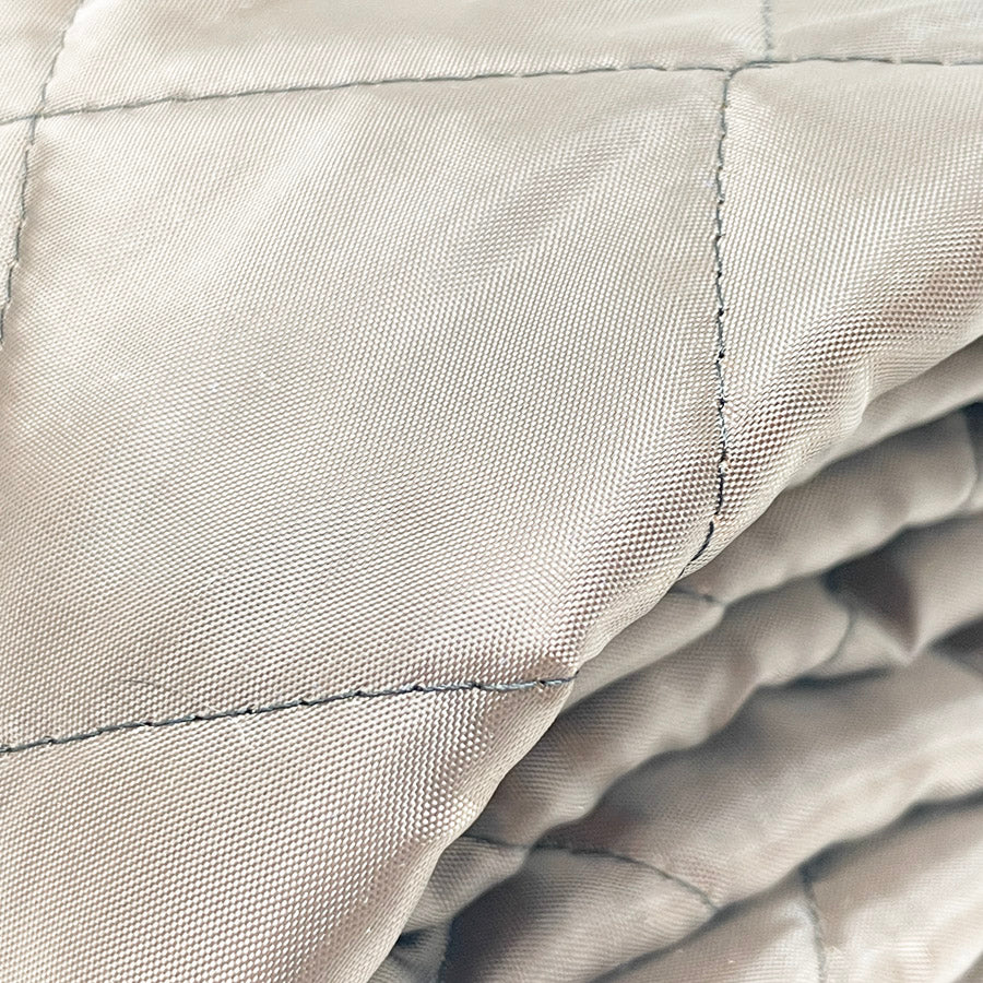 Quilted Brown Fabric - Remnant