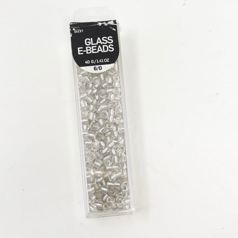 Cousin DIY Clear Glass Seed Beads 6/0