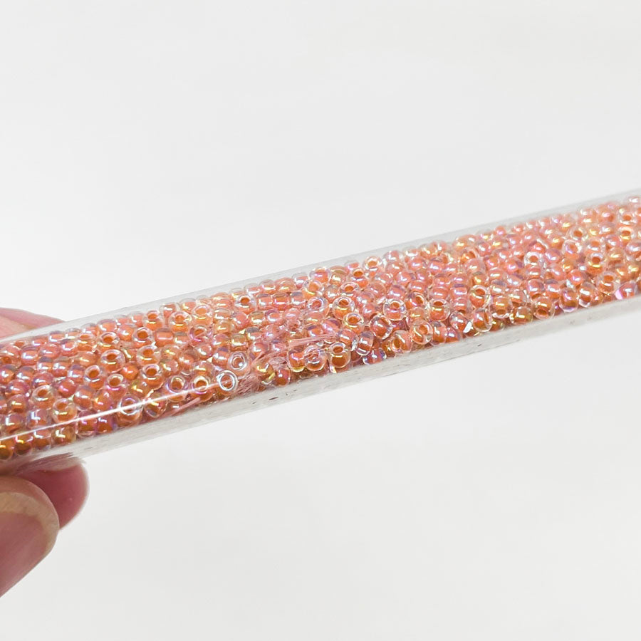 Pink Luster Seed Beads