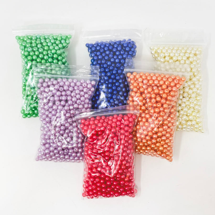 Colorful Imitation Pearl Acrylic Beads