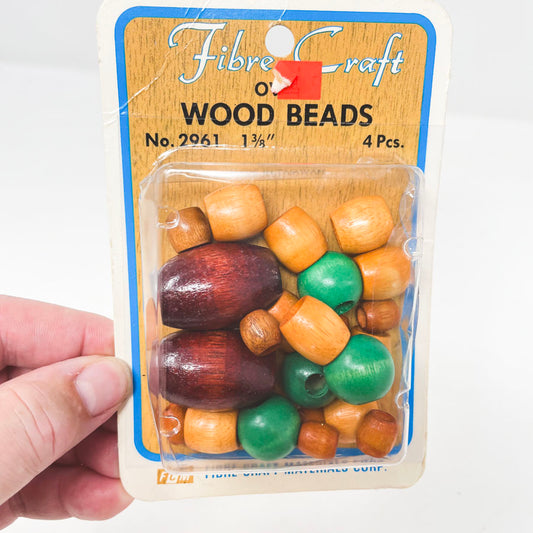 Fibre Craft Wood Bead Pack