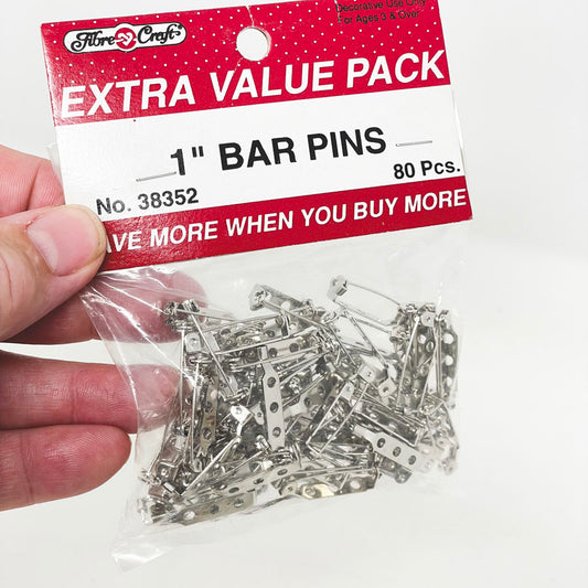 Fibre Craft 1" Bar Pins