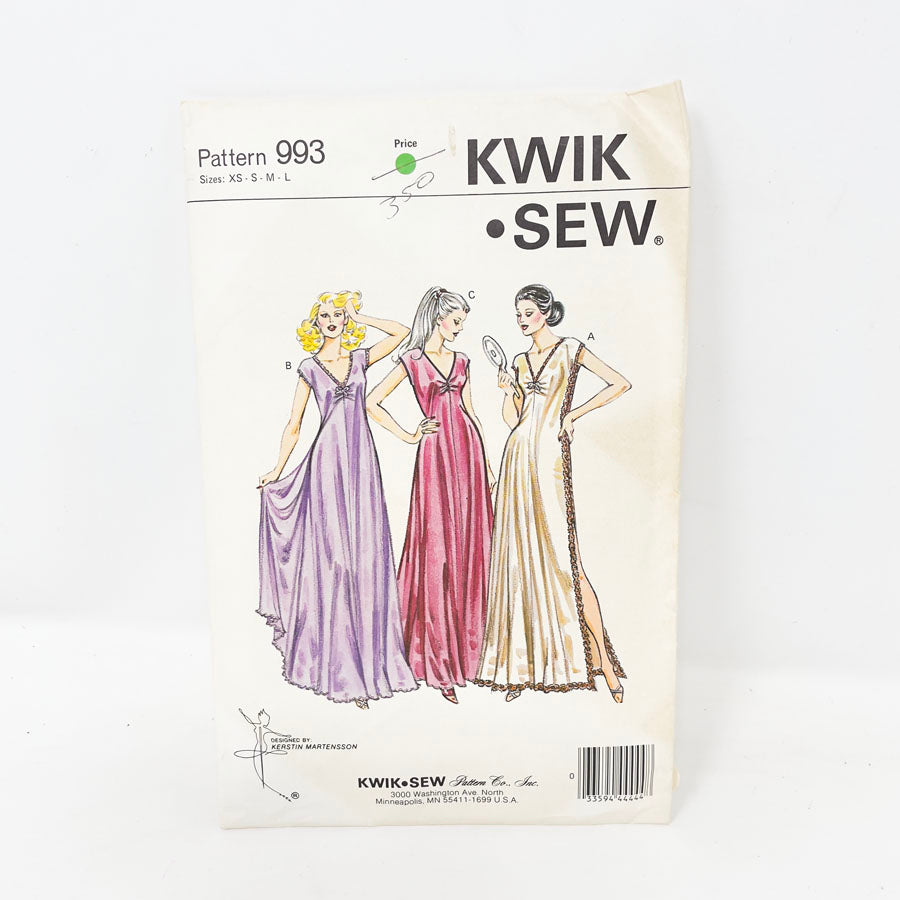 #993 - Nightgown - Vintage Kwik Sew Pattern - 1979