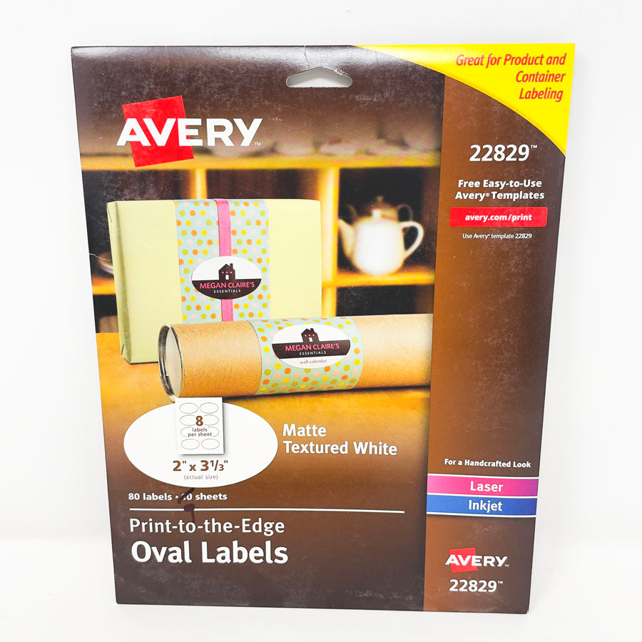 Avery Oval Labels - Style 22829