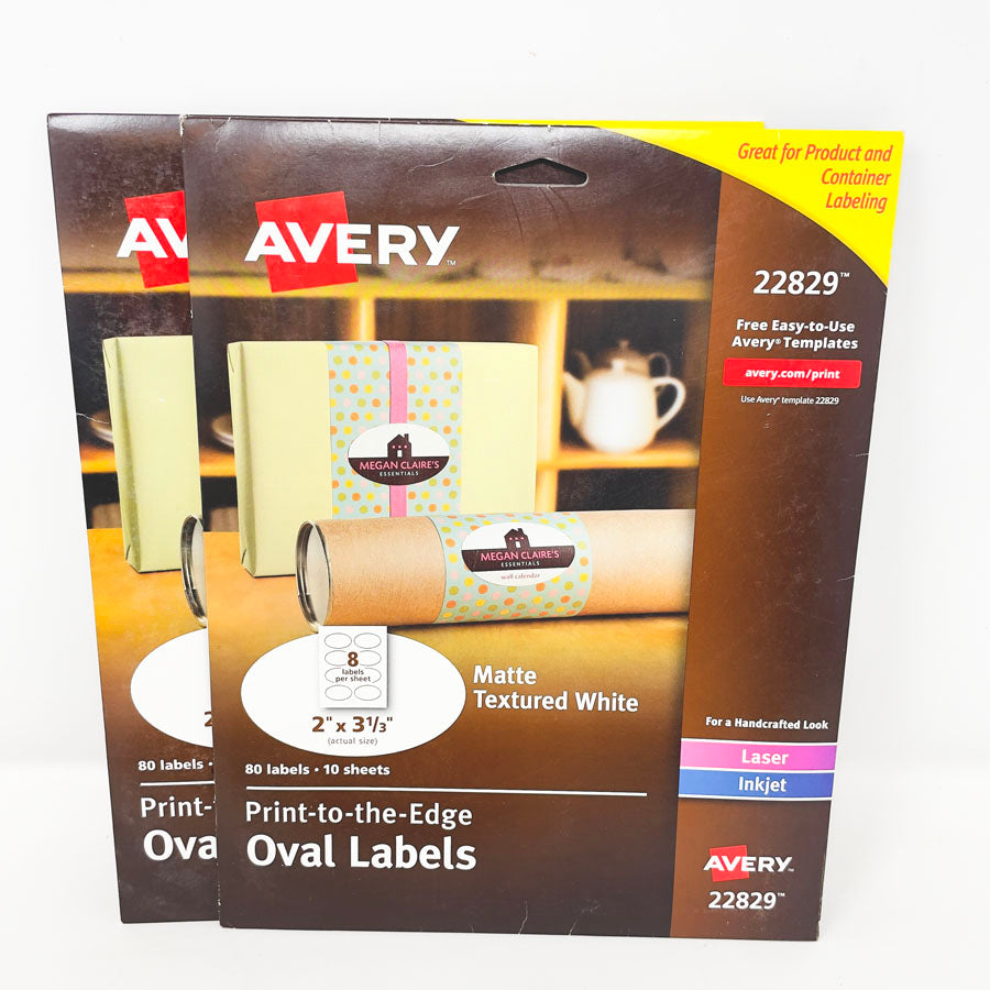 Avery Oval Labels - Style 22829