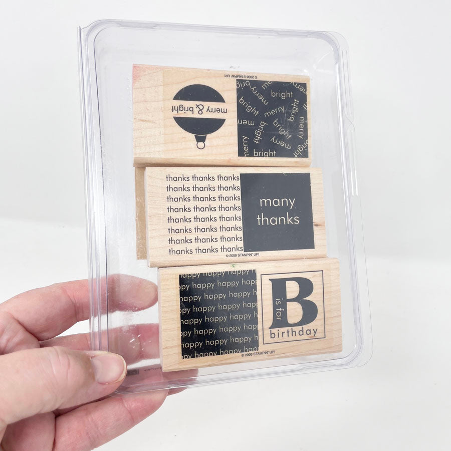 Stampin' Up! Rubber Stamps – Large Box Sets