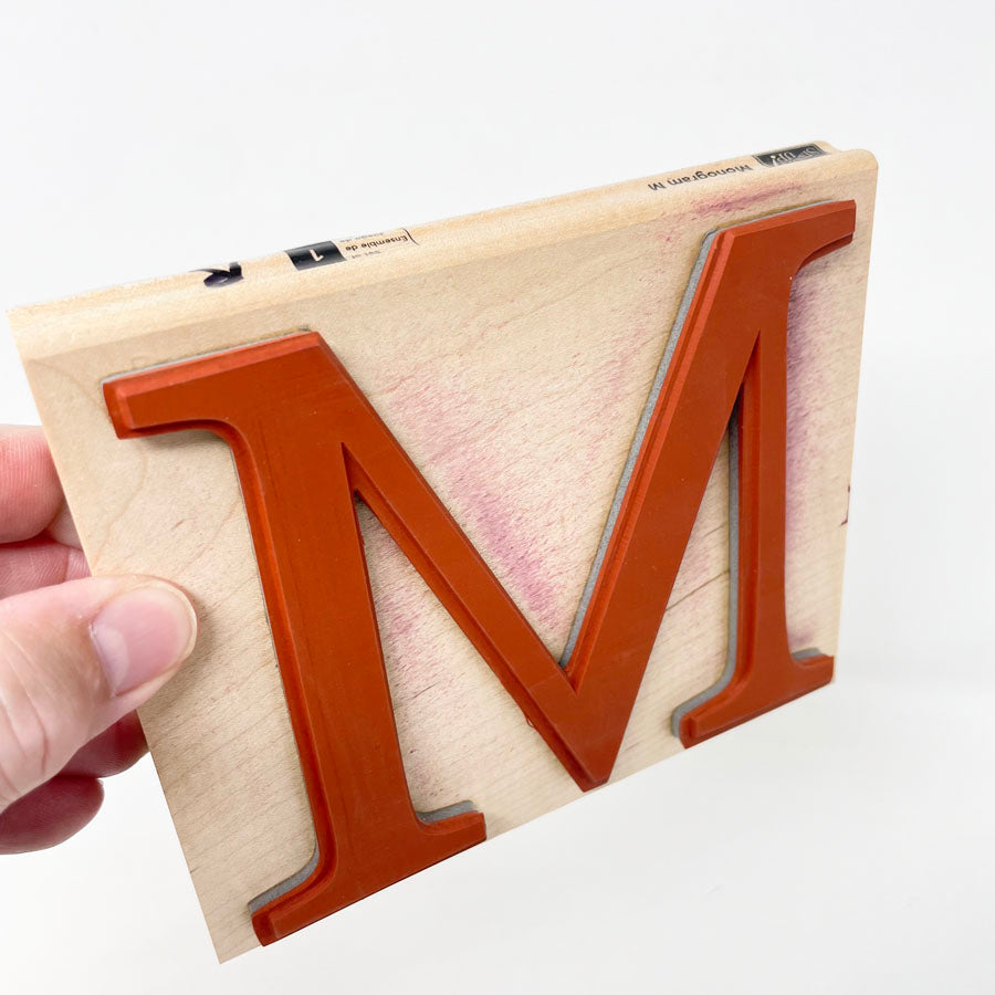 Stampin' Up Jumbo Monogram Letter Stamps